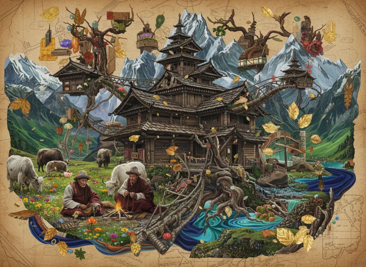Old Timber Town (Jiuzhaigou Outskirts)